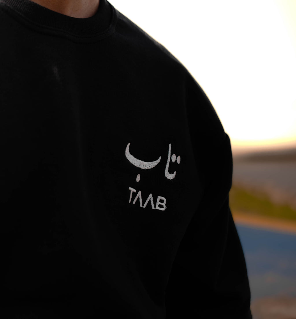 TAAB Haqeeqat oversized cotton t-shirt, model photo 4