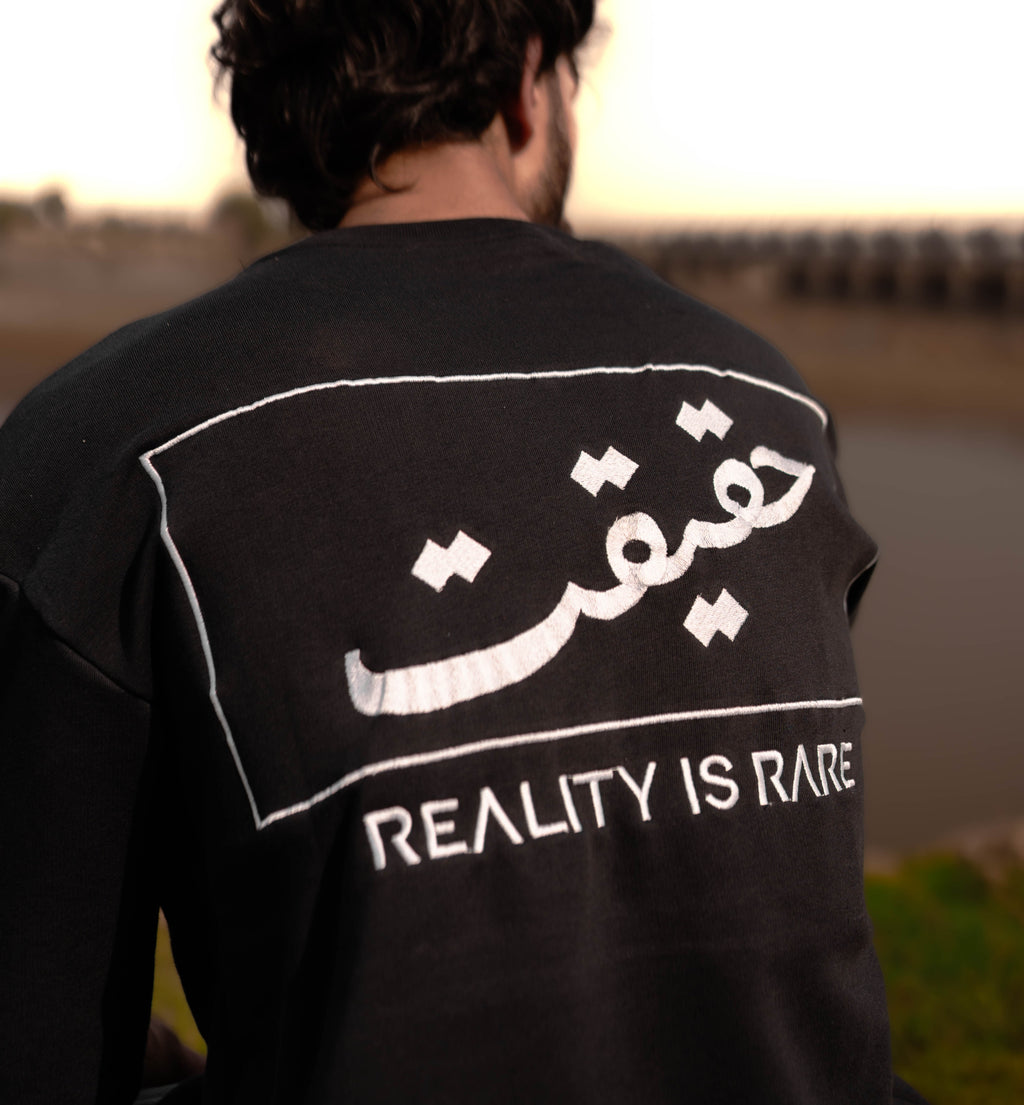 TAAB Haqeeqat oversized cotton t-shirt, model photo 2